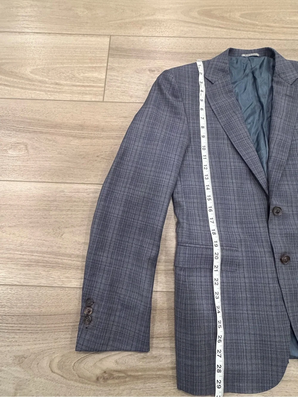 Canali 1934 Plaid Blazer Sport Coat Two Button Made in Italy Blue Size 40R 50 EU